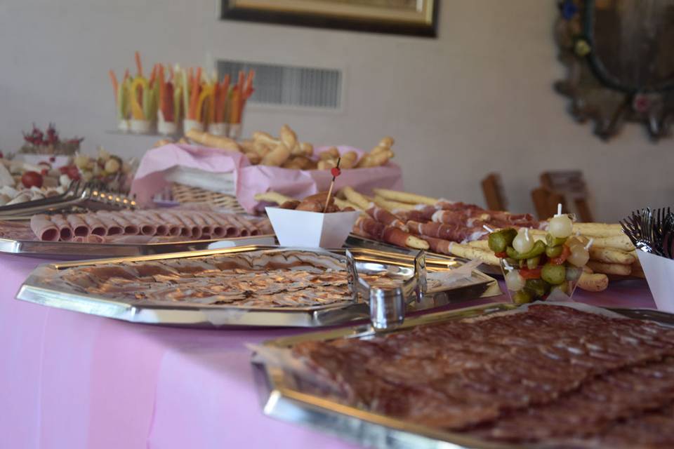 Buffet di salumi artigianali