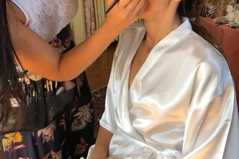 Backstage: make up sposa