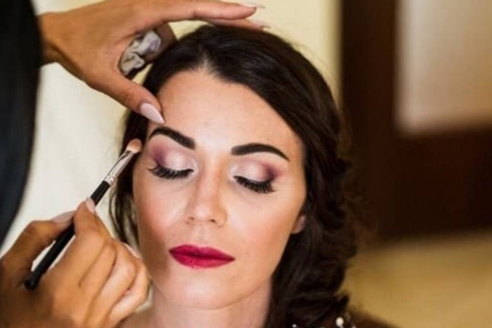 Rossetto rosso scelto da sposa