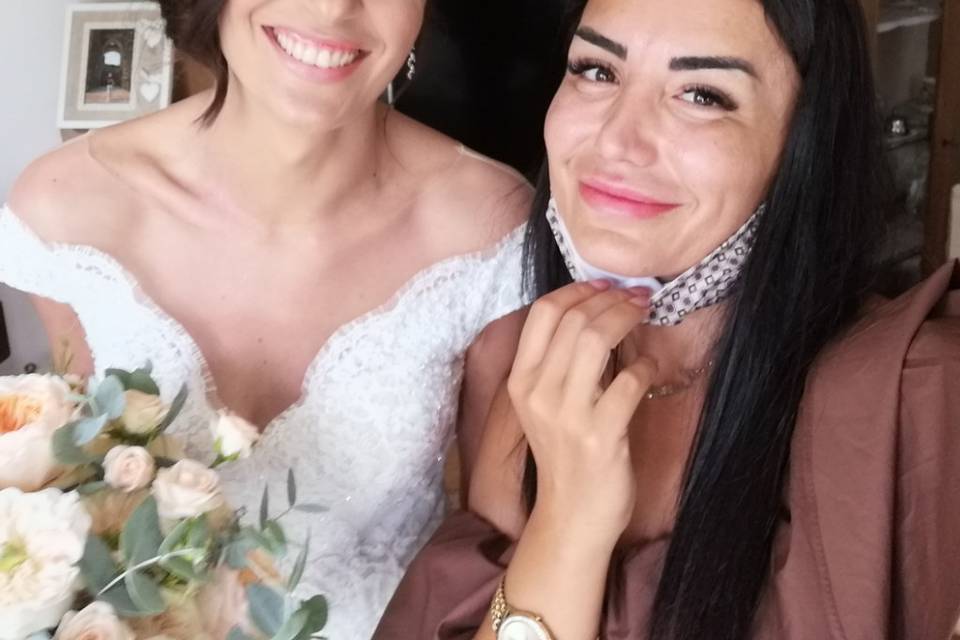 Con la mia bellissima sposa