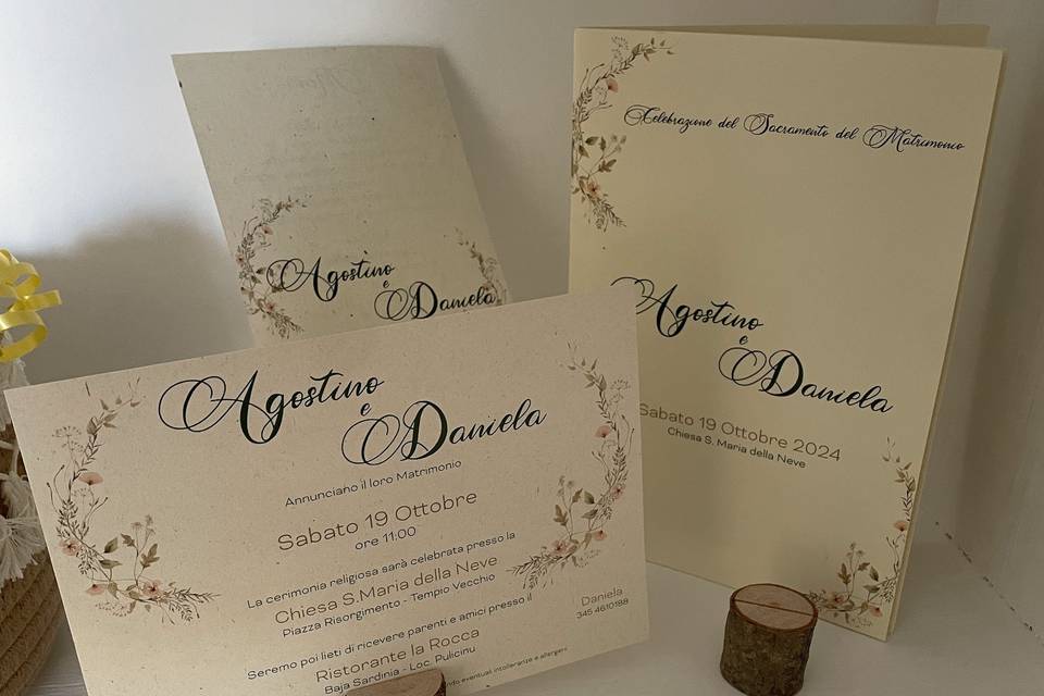 Set coordinato matrimonio