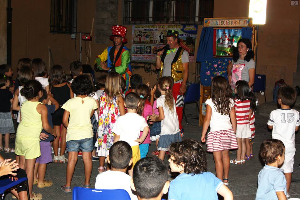 Spettacolo di bolle di sapone