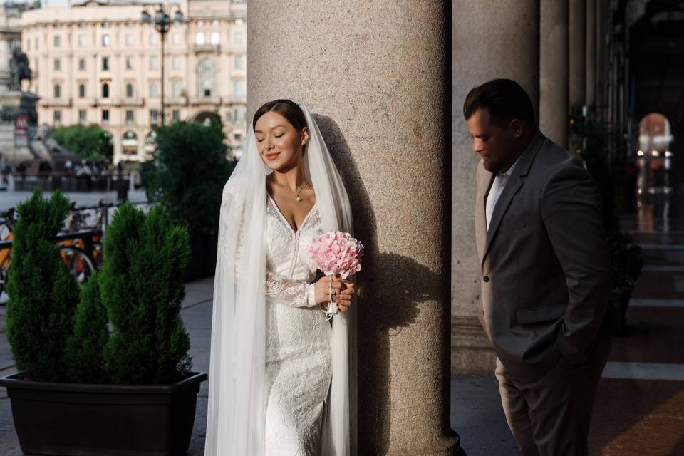 Sposa elegante a Milano