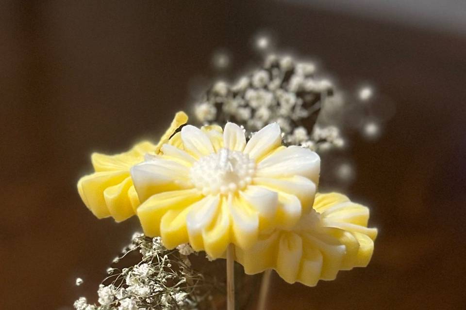Vasetto fiori in cera
