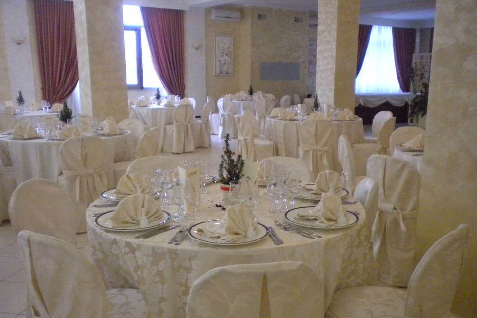 Sala tovagliato champagne