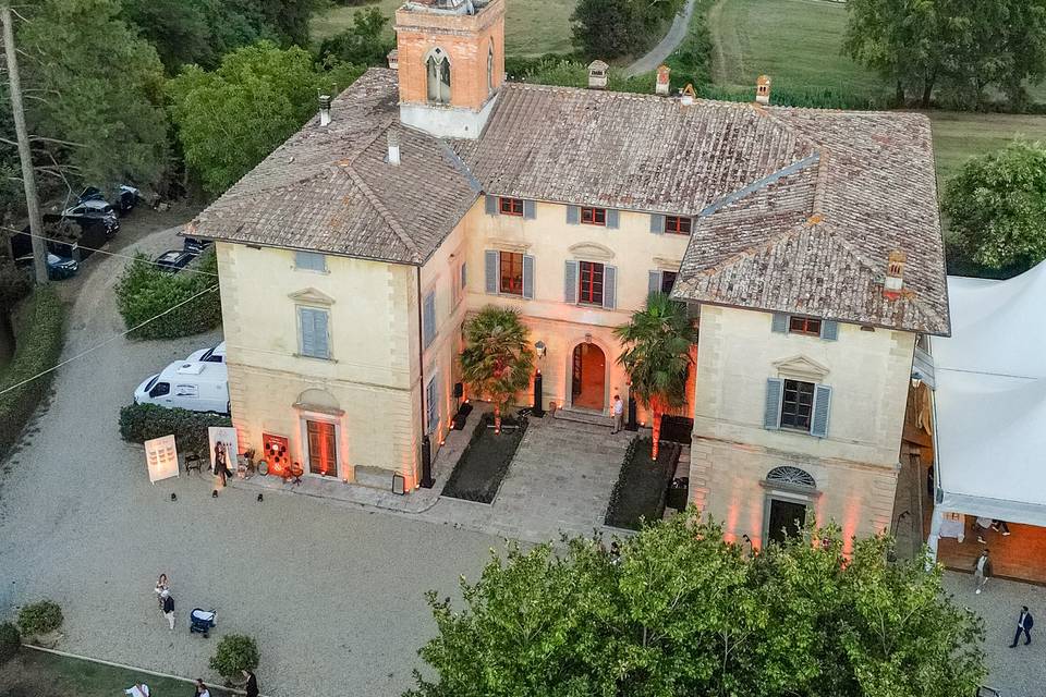cortile della villa