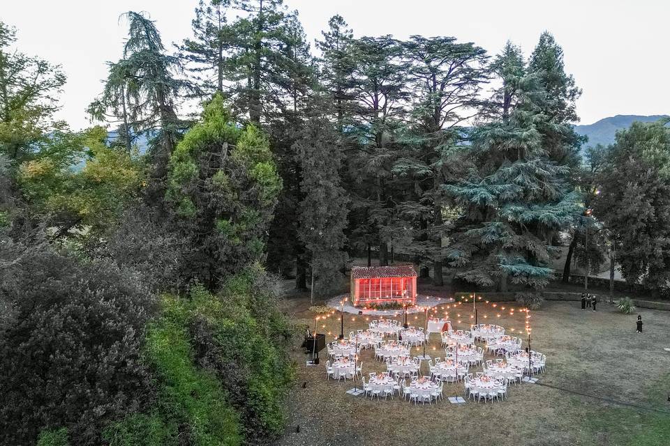 panoramica del giardino
