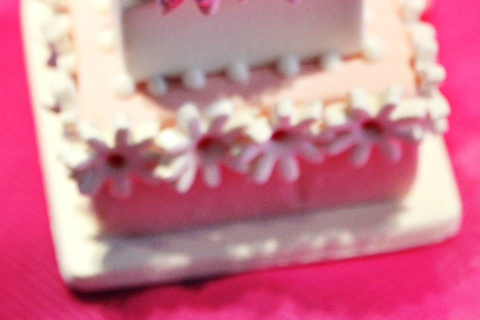 Minicake con rose arancio