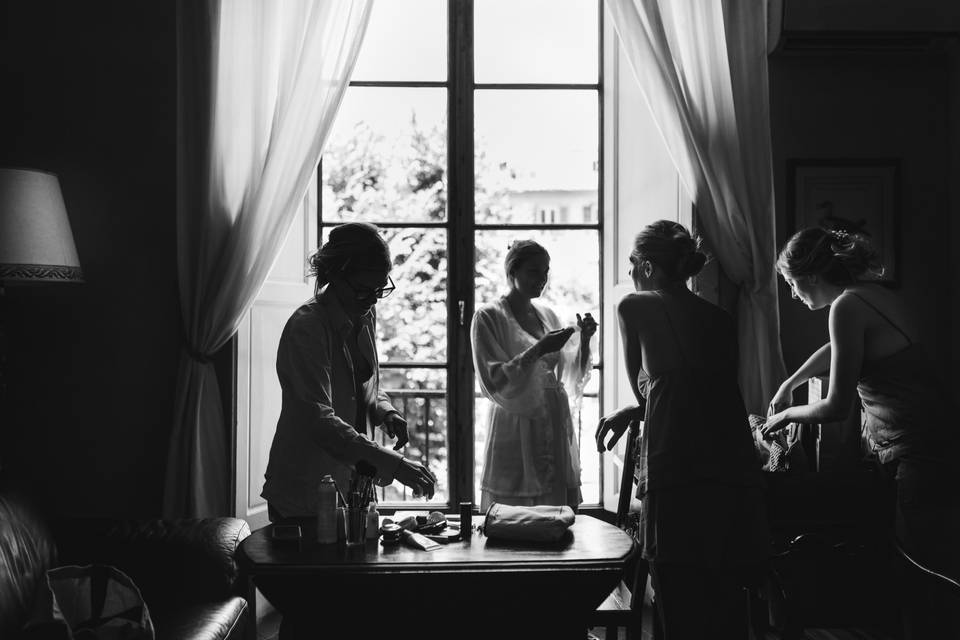 Preparazione sposa