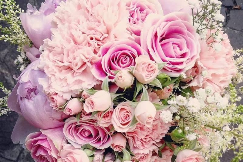 Bouquet sposa rosa