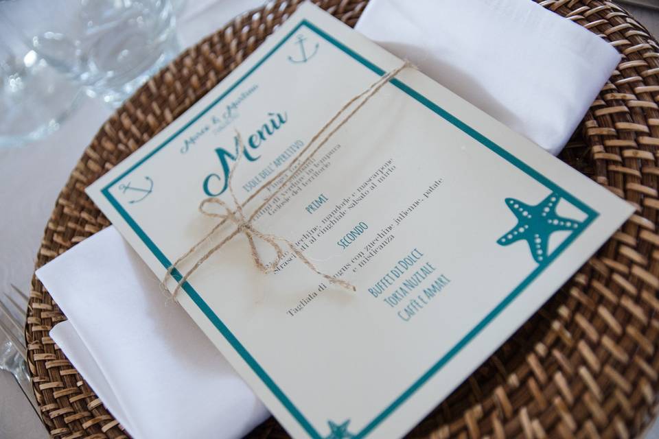 Menu tema mare