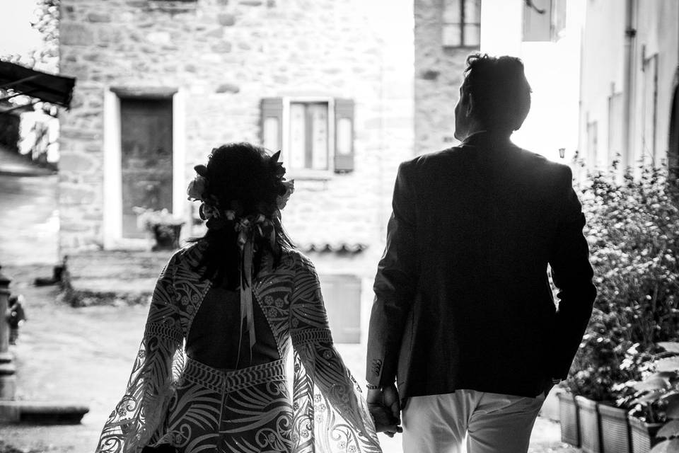 Dettagli in bianco e nero