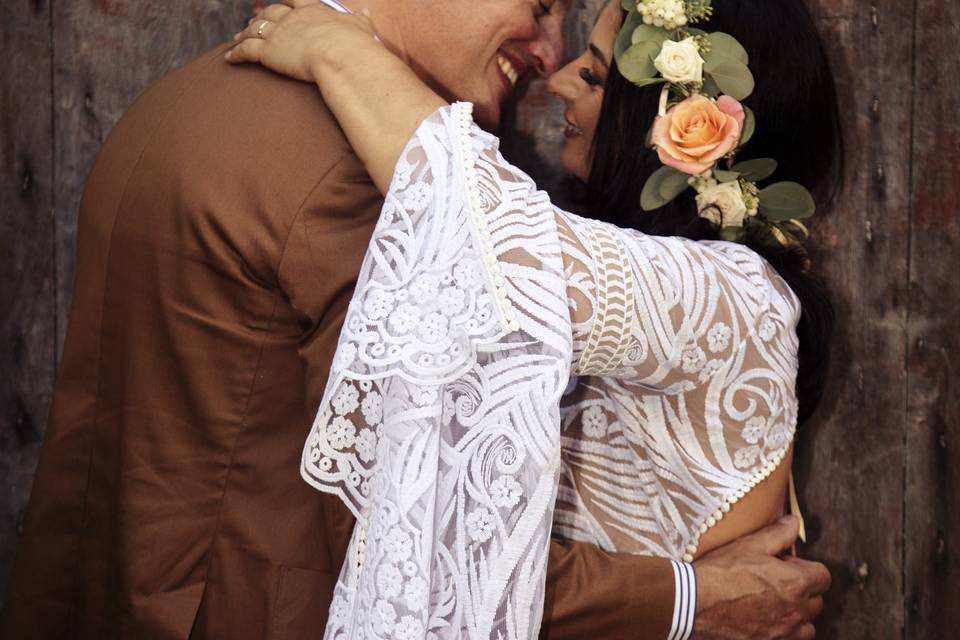 Abbraccio romantico
