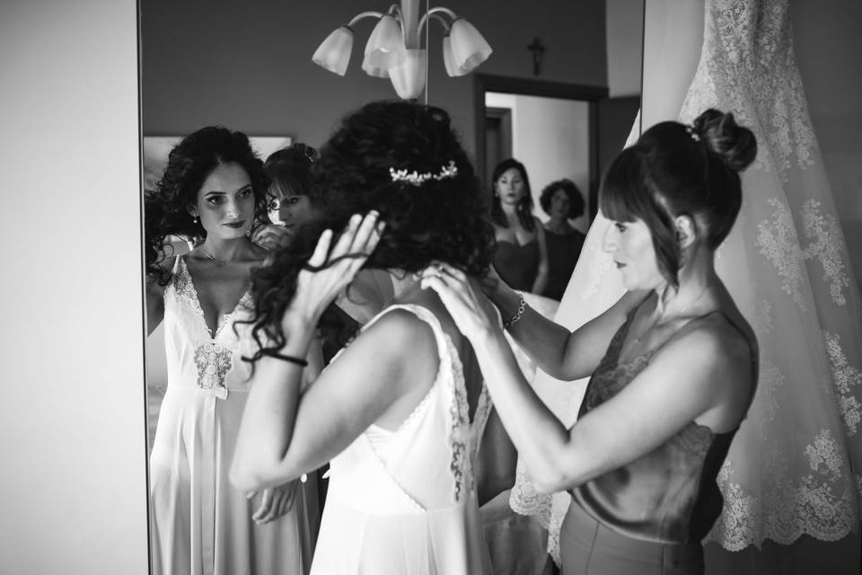 Preparazione sposa