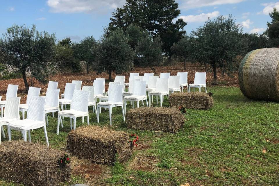 Trullo decorato autunno