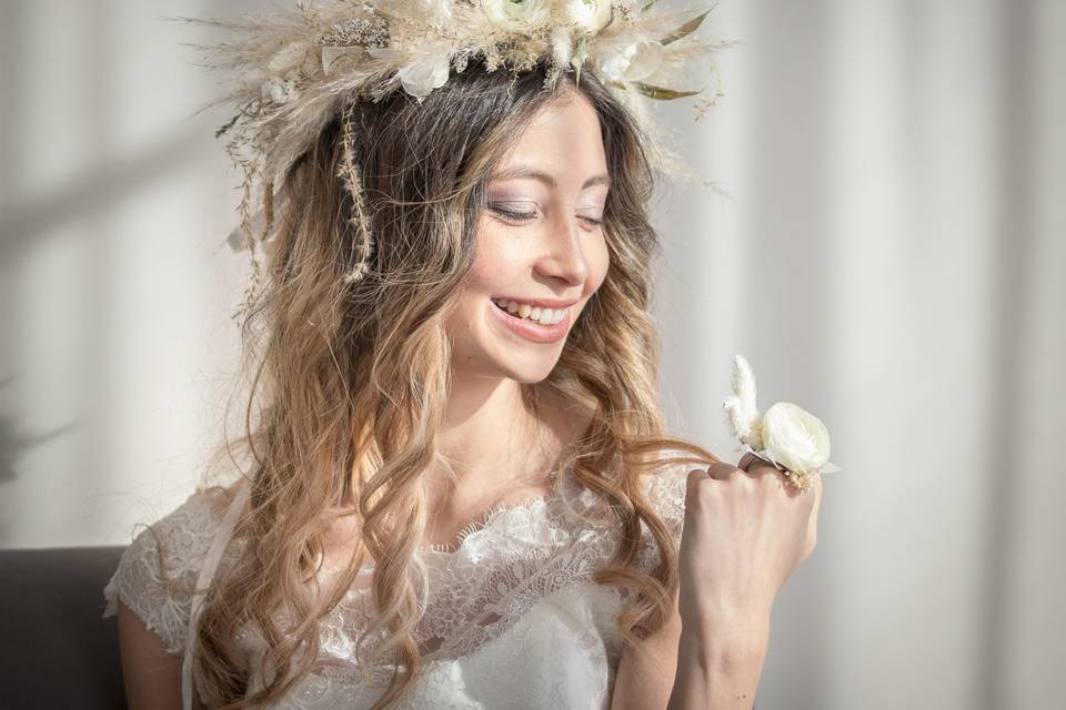 Happy bride