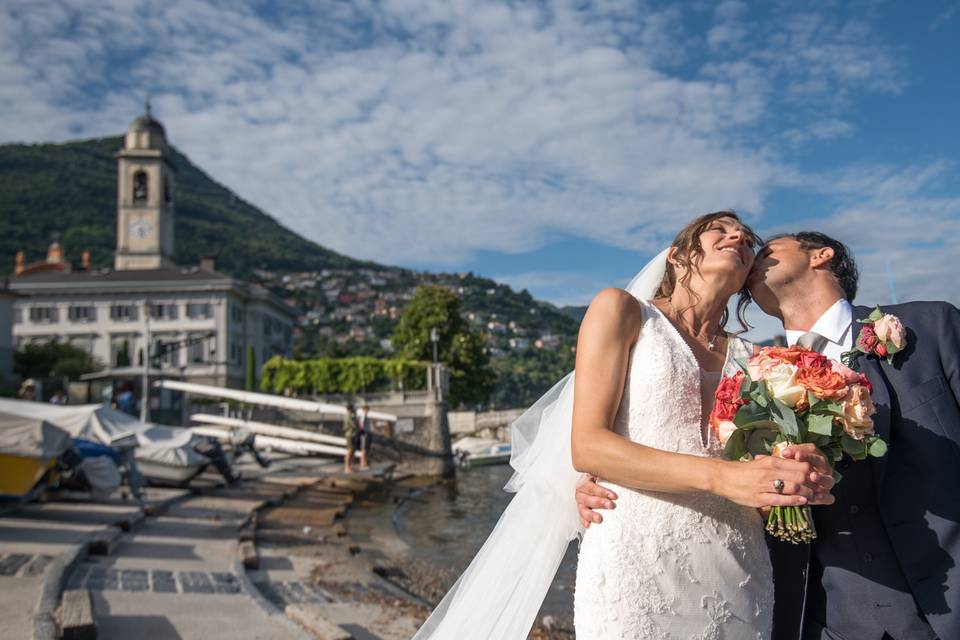 Just married at lake como!