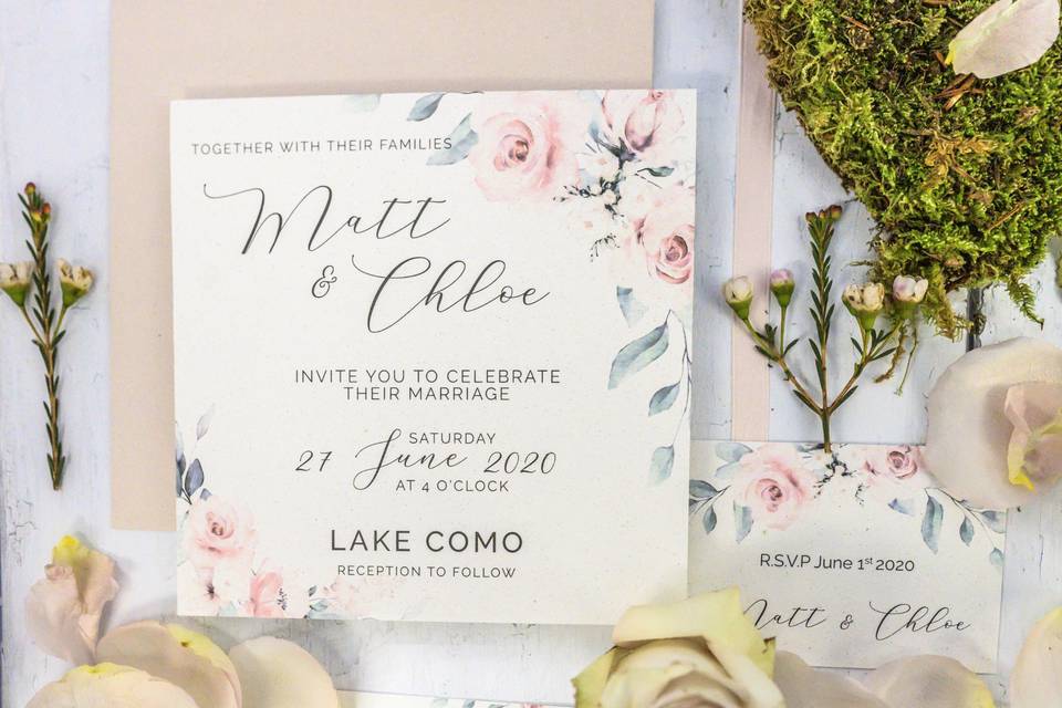 Floral wed at lake como