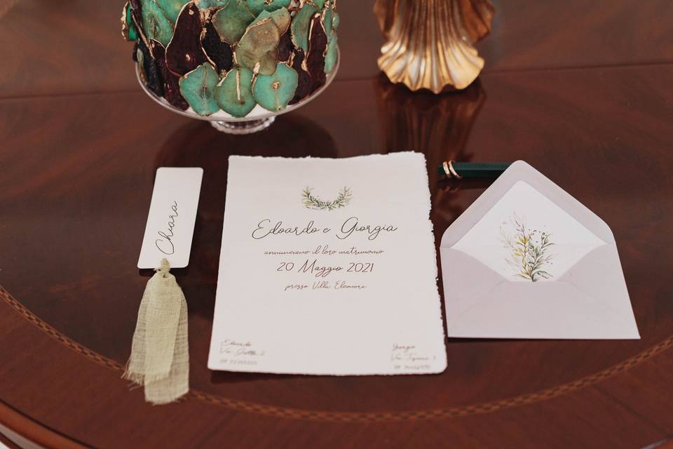 Wedding stationery