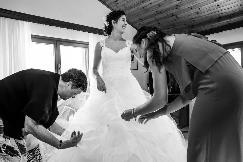 Preparazione sposa