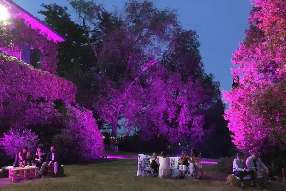 Cena sotto la pergola