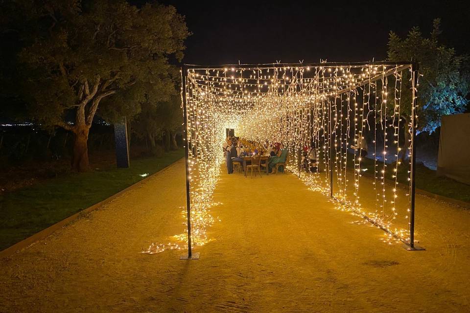 Allestimento nel viale