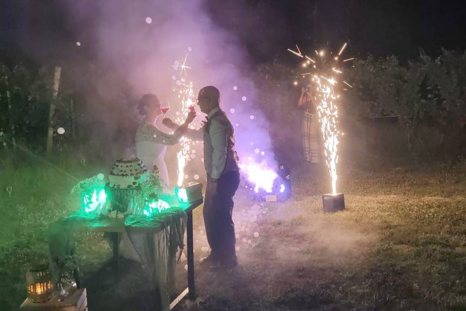 Taglio torta effetti