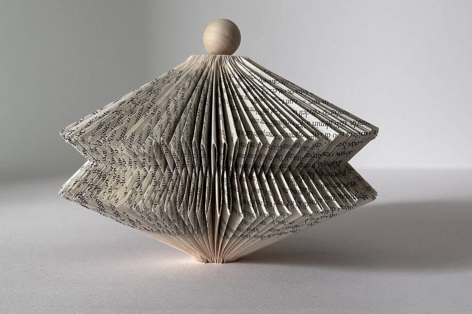 Libro origami bomboniera