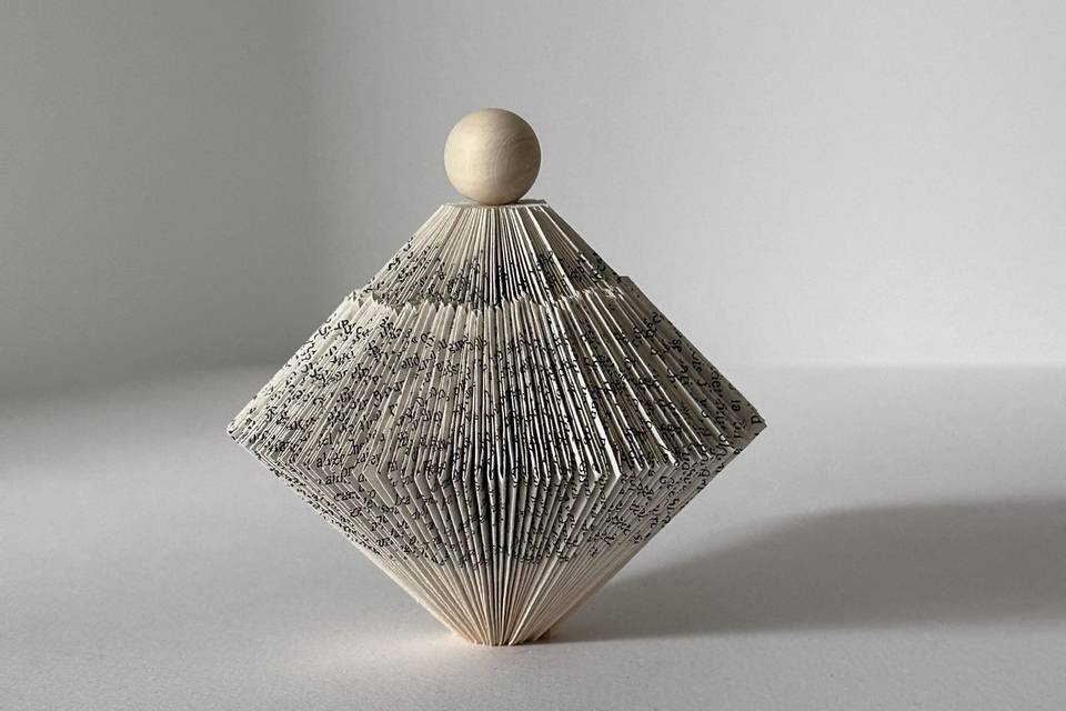 Libro origami bomboniera