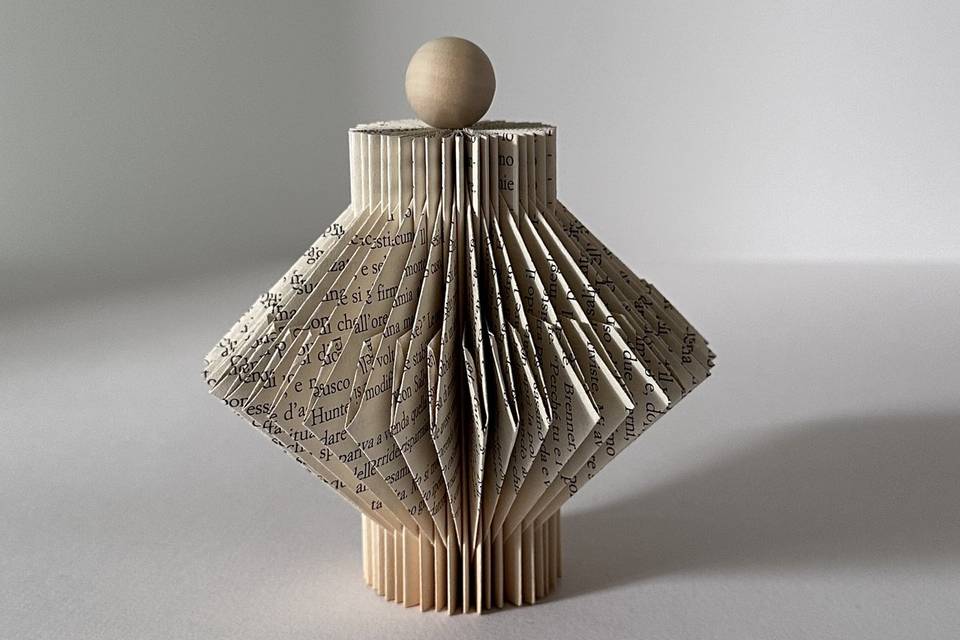 Libro origami bomboniera