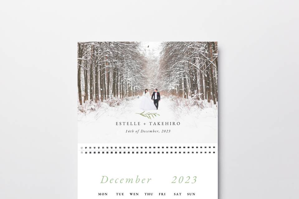 Wedding calendar