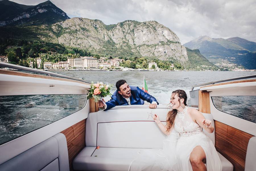 Lago di Como in barca