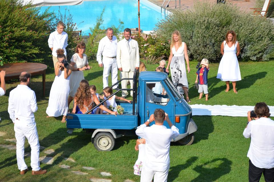 Matrimonio in bianco ... e blu