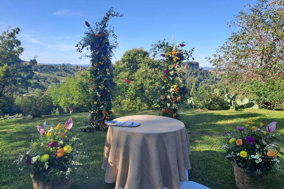 Taglio torta su Rocca Ripesena