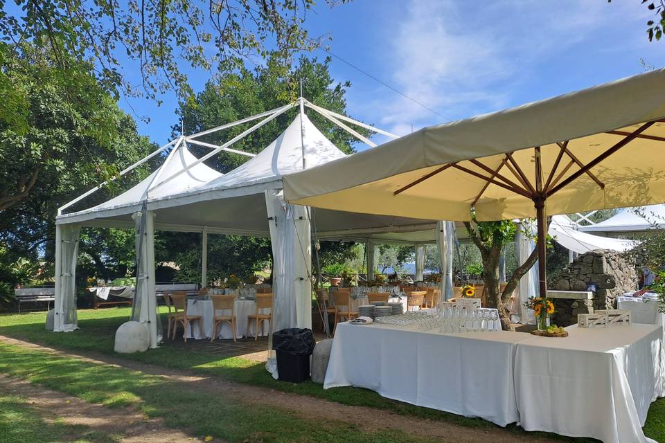 Esterno con aperitivo/buffet