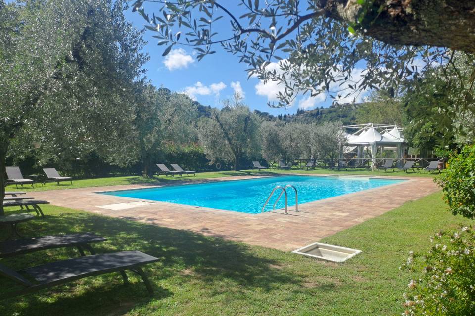 Vista dallapiscina