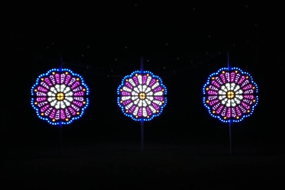 3 rosoni wedding luminarie