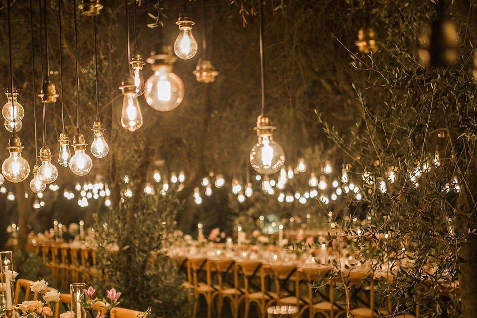 Tutto appeso wedding luminarie