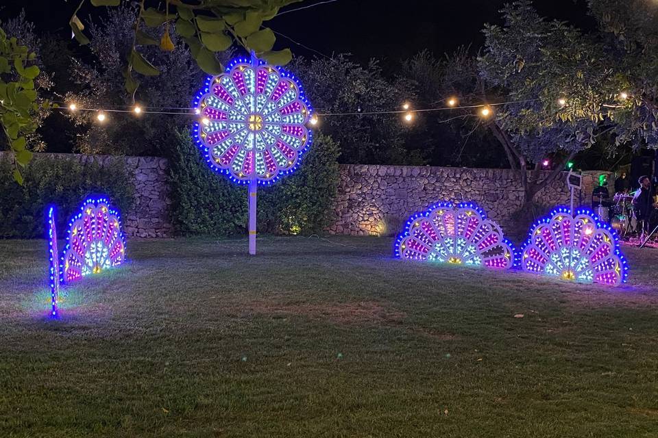 Palco artisti wedding luminari