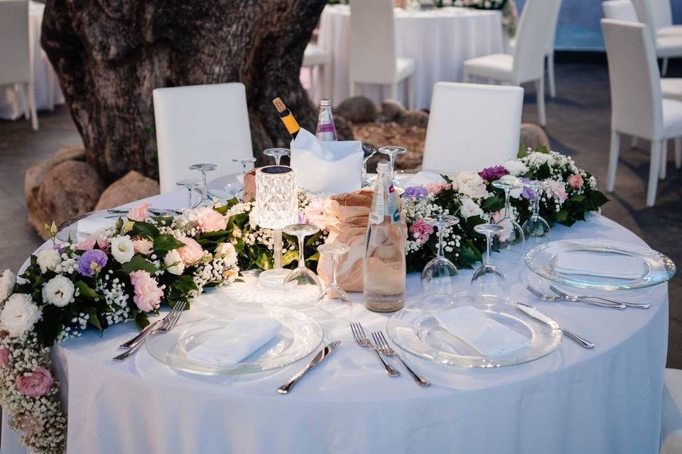 Mise en place matrimonio