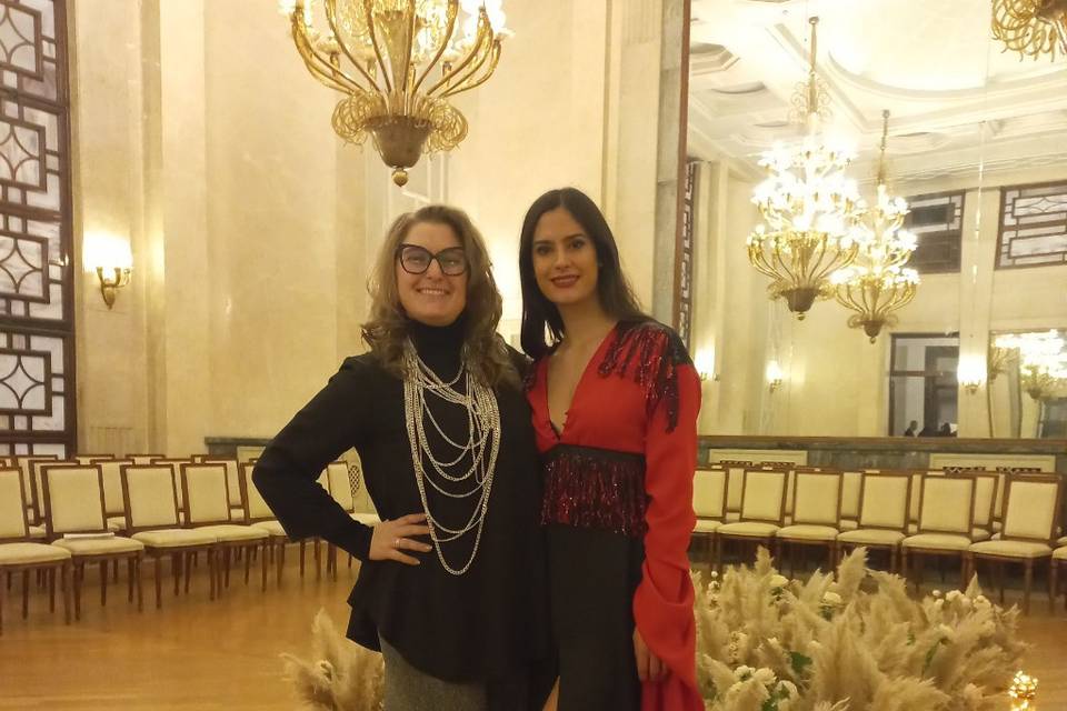 Con la stilista Letizia