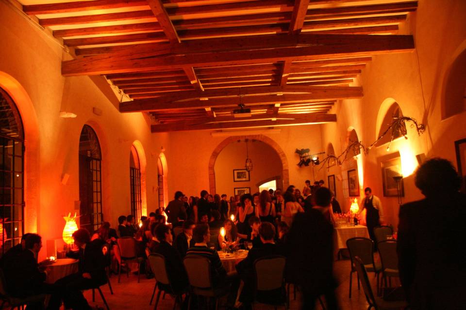 Sala limonaia con luci d'atmosfera