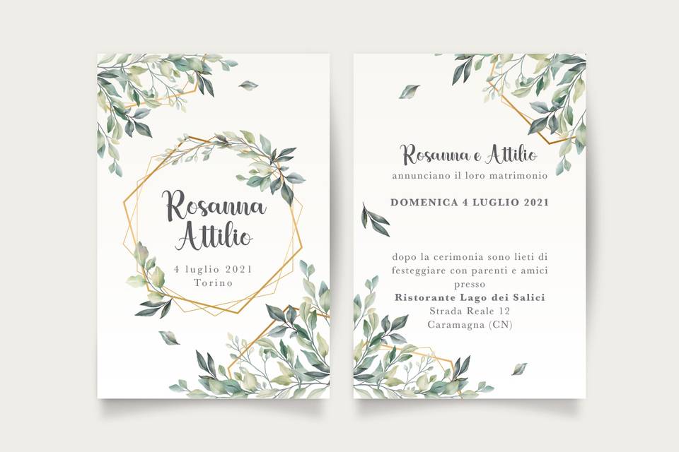 Partecipazione matrimonio