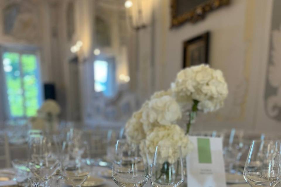 Allestimento Villa Pace