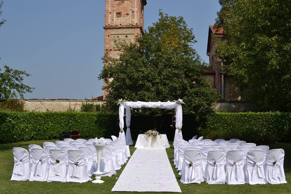 Gazebo a baldacchino