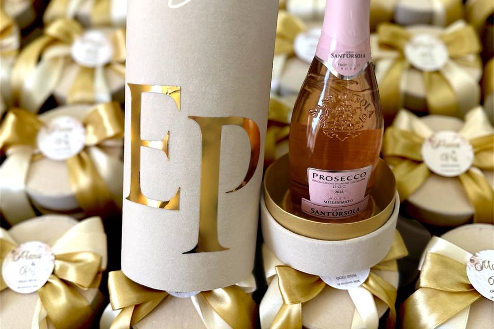 Bomboniera bottiglia prosecco