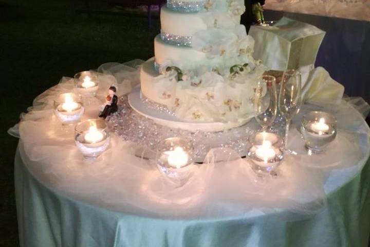 Wedding cake bordo Piscina