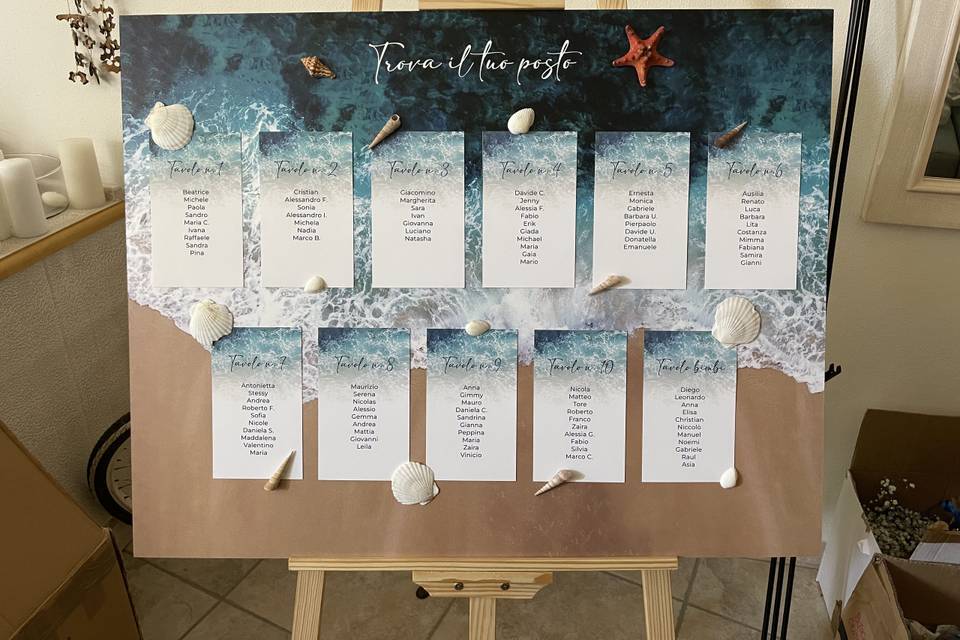 Tableau mariage