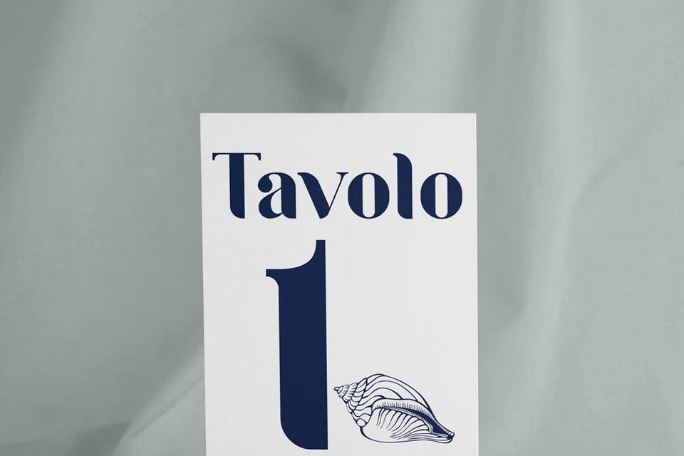 Segnatavolo a catalogo