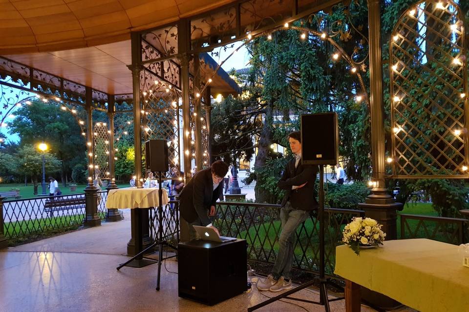 Postazione per aperitivo